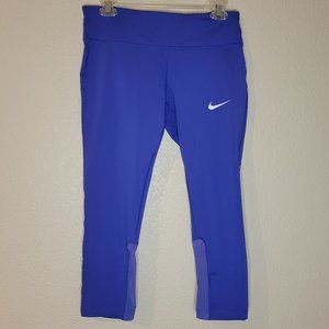 NWOT Womens Nike Cobalt Cropped Running Leggings
